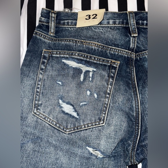 NWT Men’s mnml Ultra Baggy Distressed Denim jeans size 32 - Picture 4 of 12